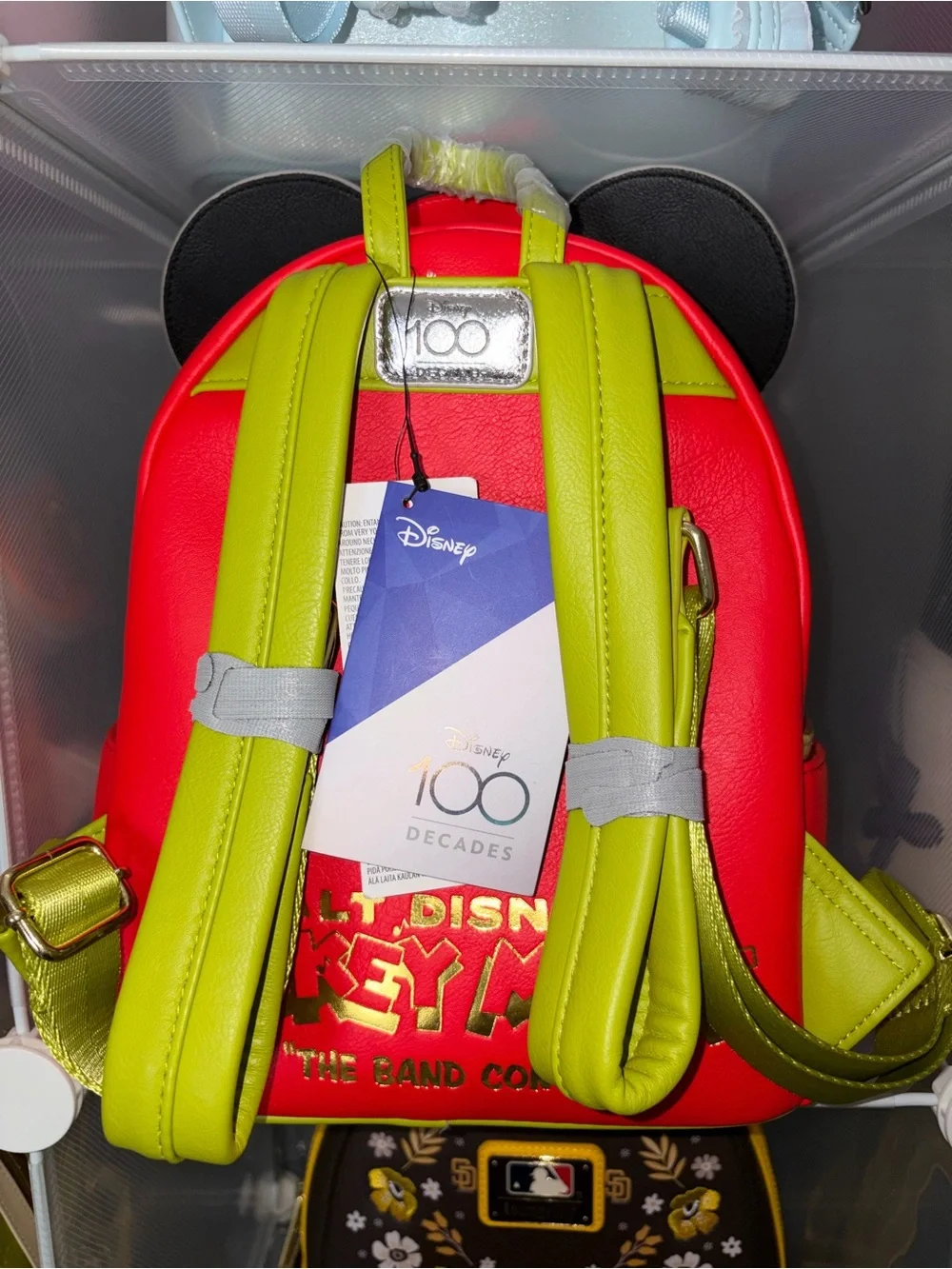 NWT Loungefly 100 Decades 1930s Mickey The Band Concert backpack